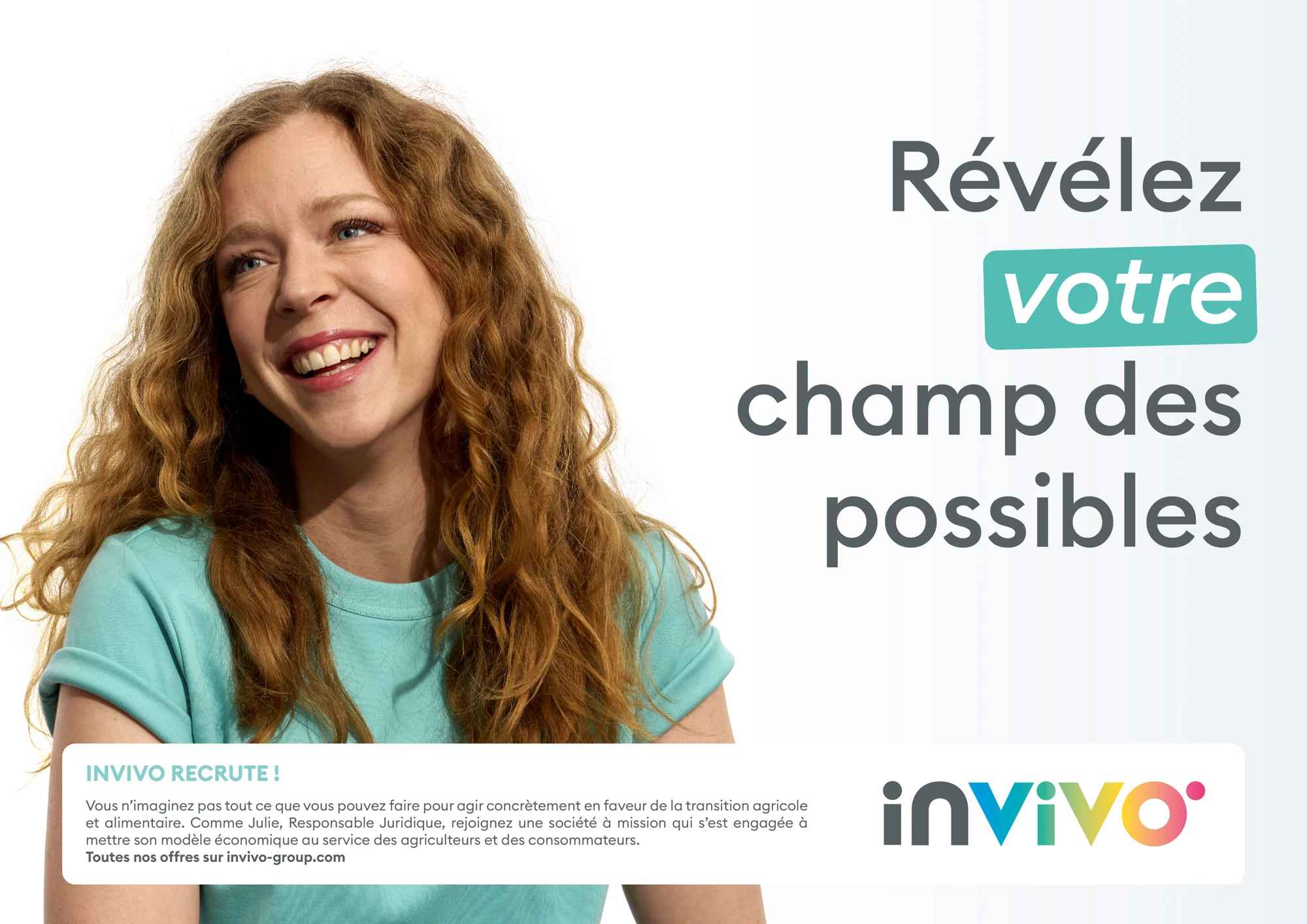 Campagne InVivo — portrait de Julie